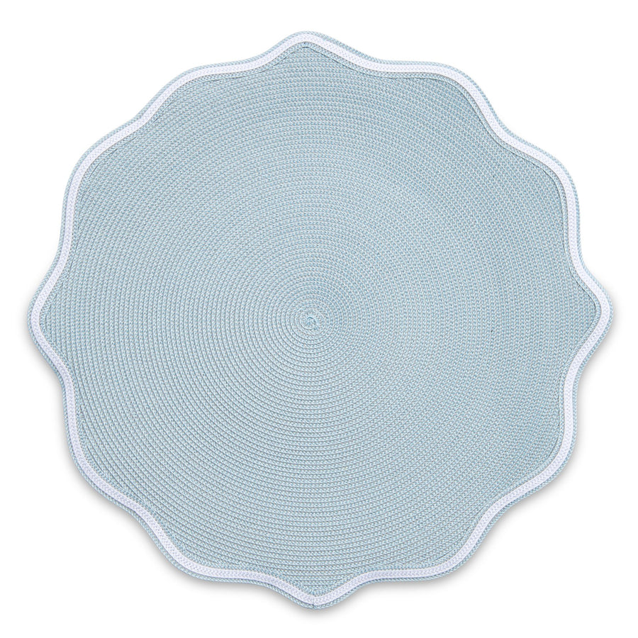 Jefferson-Carlson Wedding Registry: Deborah Rhodes French Blue Scalloped Placemat