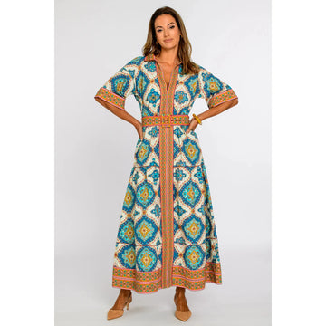 Elizabeth James The Label Collins Dress- Patchwork