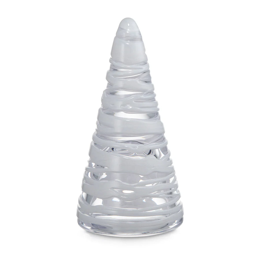 Simon Pearce Snowdrift Conical Tree 8"