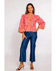 Elizabeth James The Label Emily Top- Grandeur Cherry