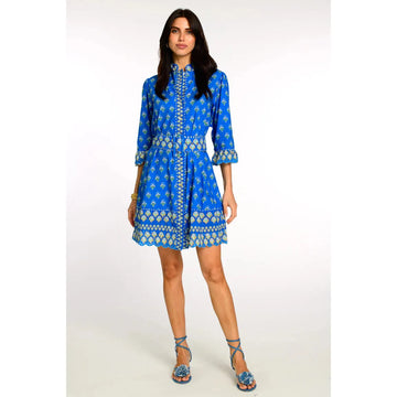 Elizabeth James The Label Frances Dress in Tulip Blue