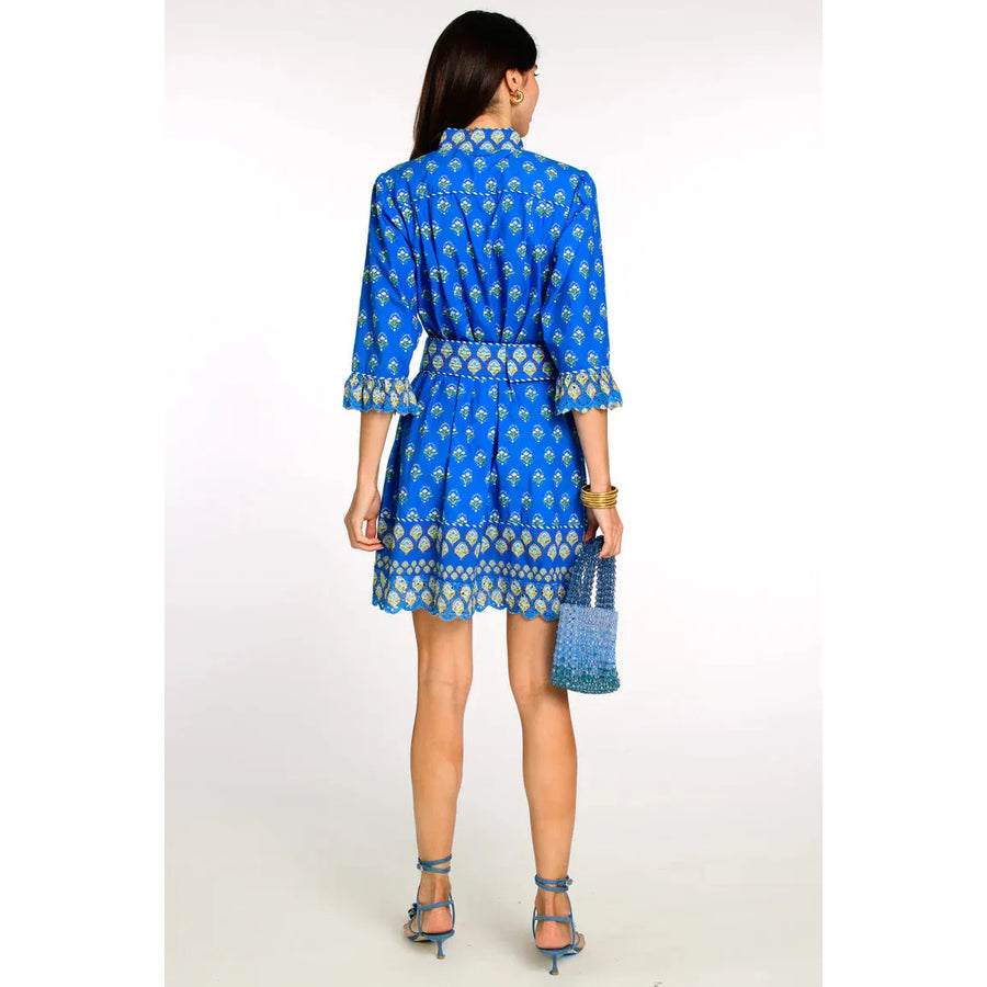 Elizabeth James The Label Frances Dress in Tulip Blue