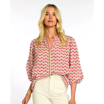 Elizabeth James The Label Emily Top in Fan Flower