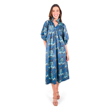 Emily McCarthy Stella Midi Dress-Lioness : Small