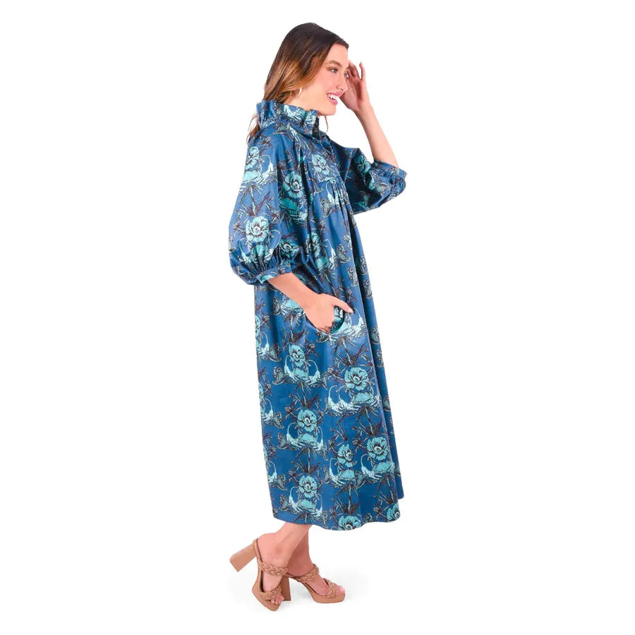 Emily McCarthy Stella Midi Dress-Lioness : Small