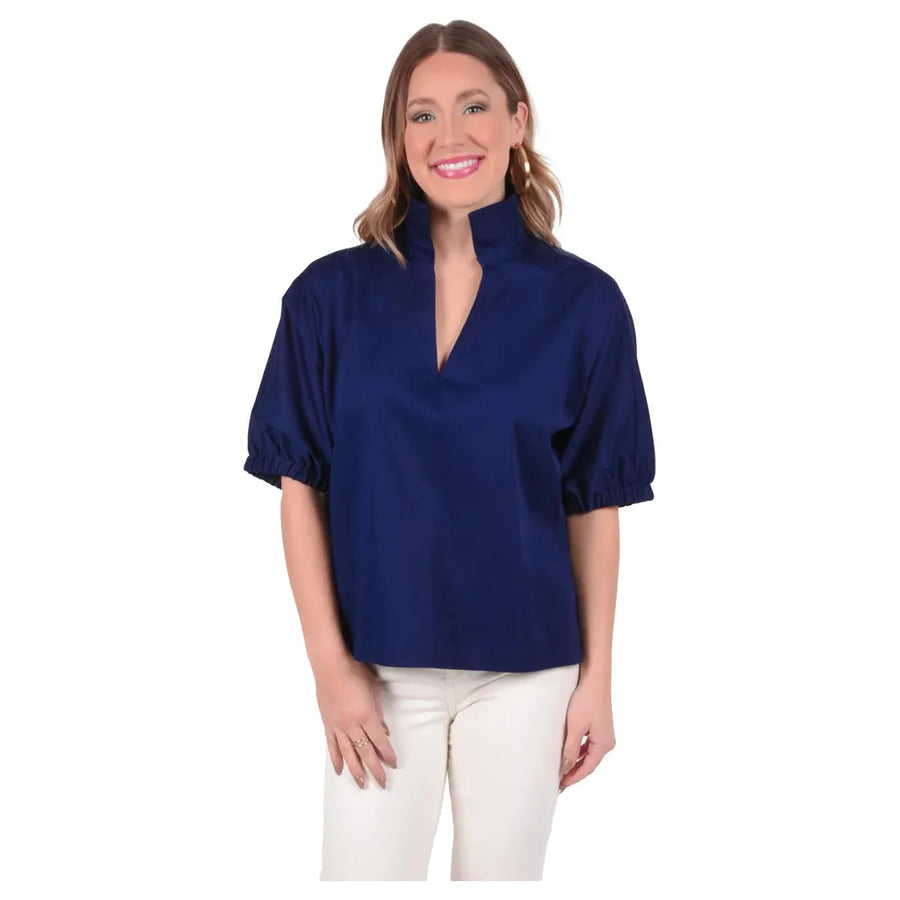 Emily McCarthy Poppy Top - Navy