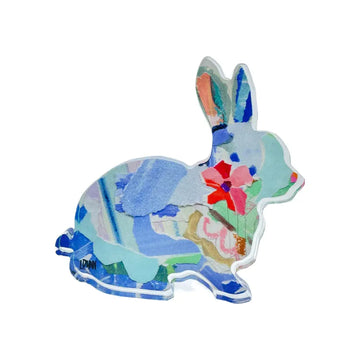 Lauren Dunn Blue Acrylic Bunny