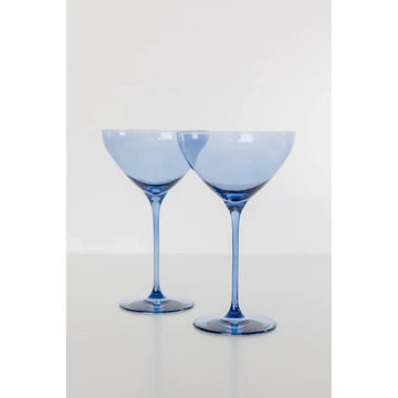 Estelle Martini Glass-Cobalt : S/2