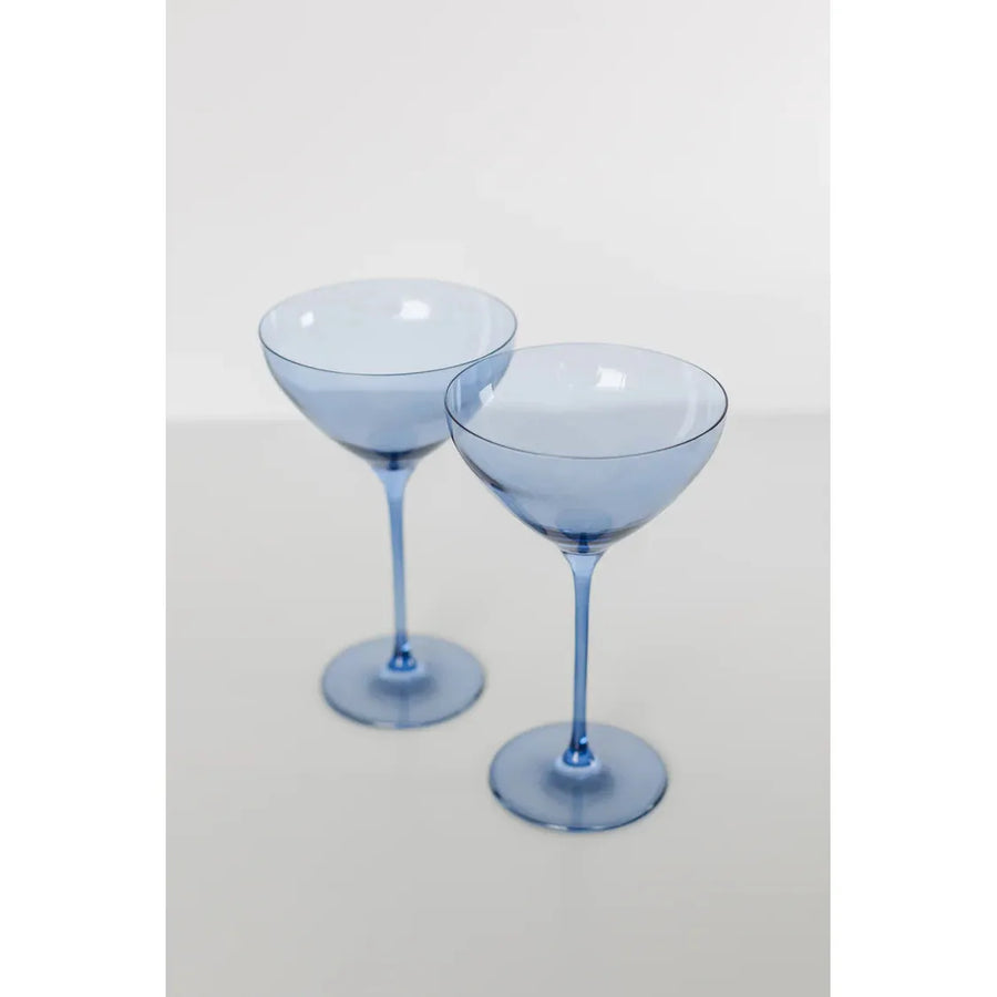 Estelle Martini Glass-Cobalt : S/2