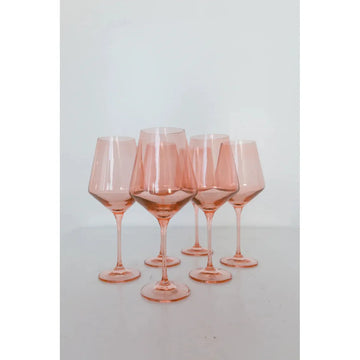 Huff-Squire Wedding Registry: Set of 6 Estelle Blush Wine Glasses