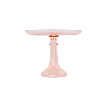 Collier and Smith Wedding Registry: Estelle Cake Plate in Blush