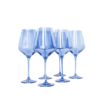 Estelle Cobalt Wine Glasses Set of 6