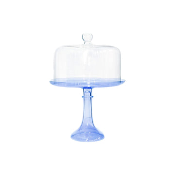Gilday-Sloan Wedding Registry: Estelle Colored Glass Clear Cake Plate Dome