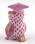 Herend Graduation Owl : Raspberry