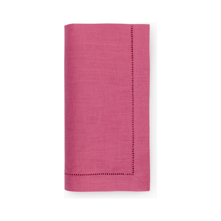 Pleasant-Ballantyne Wedding Registry: Festival Hemstitched Dinner Napkin in Flamingo (set of 4)