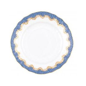 Trice and Shah Wedding Registry: Herend Fish Scale Blue Bread and Butter Plate