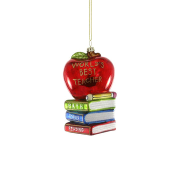 Cody Foster & Co World's Best Teacher Ornament