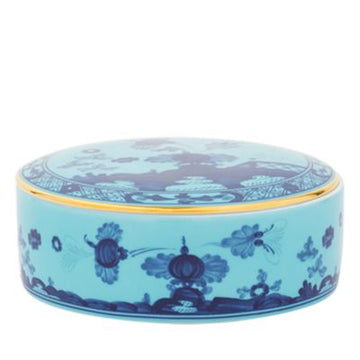 Barnhill and Bogden Wedding Registry: Ginori Oriente Italiano Round Box with Cover in Iris