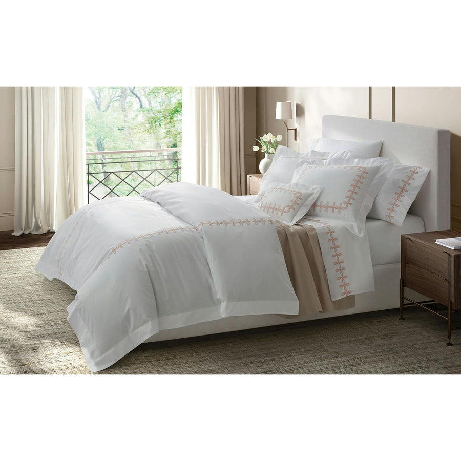 Walter and Doshi Wedding Registry: Matouk Truffle Gordian Knot King Flat Sheet