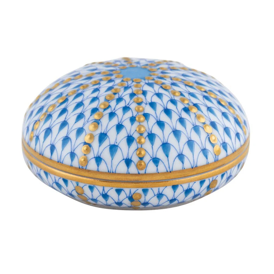 Herend Sea Urchin Box : Blue