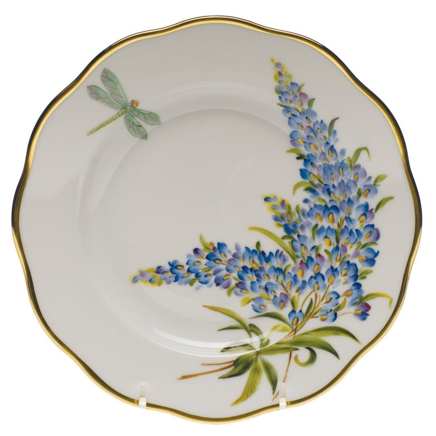 Hazel-King Wedding Registry: Herend American Wildflower Blue Bonnet Bread & Butter