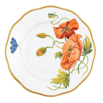Currie-Dodd Wedding Registry: Herend American Wildflower California Poppy Salad Plate