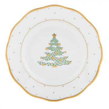 Boukather-Reschly Wedding Registry: Herend Christmas Tree Dessert Plate