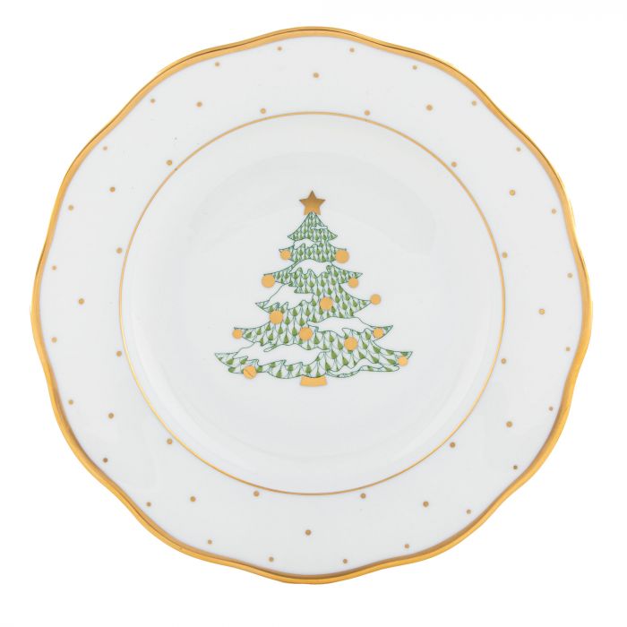 Boukather-Reschly Wedding Registry: Herend Christmas Tree Dessert Plate