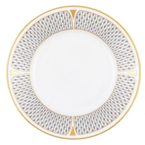 Harrell-Powell Wedding Registry: Herend Art Deco Gray Dessert Plate