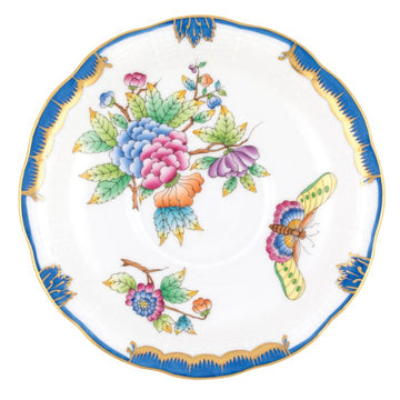 Collier and Smith Wedding Registry: Herend Queen Victoria Blue Tea Saucer