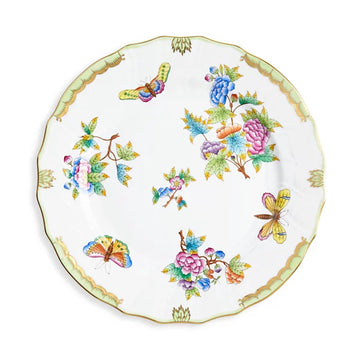 King-O'Keefe Wedding Registry: Herend Queen Victoria Green Dinner Plate
