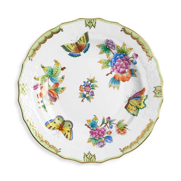 King-O'Keefe Wedding Registry: Herend Queen Victoria Green Salad Plate