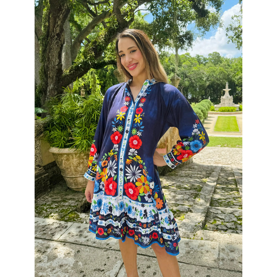 Isla Payal Malta Mini Dress in Palermo Navy