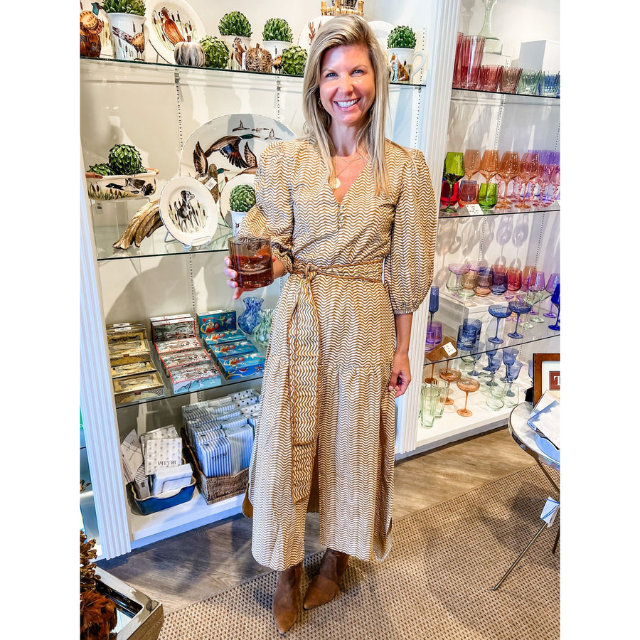 Anna Cate Madison Midi Dress-Sienna Stamp : Medium