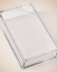 Caspari Acrylic Guest Towel Holder - Clear