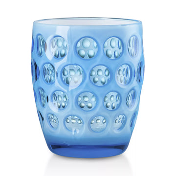 Diab-Overholt Wedding Registry: Mario Luca Lente Turquoise and White Short Tumbler