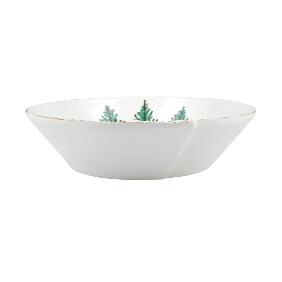 Vietri Lastra Holiday Melamine Serving Bowl