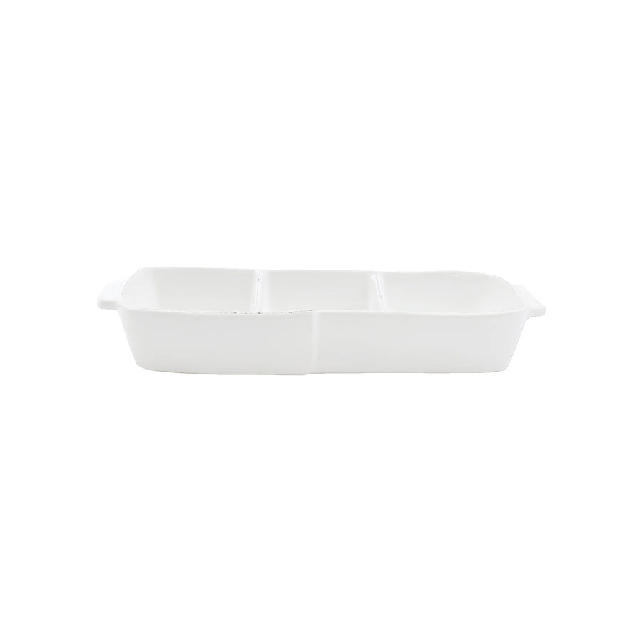 Vietri Lastra Holiday Melamine 3 Part Server