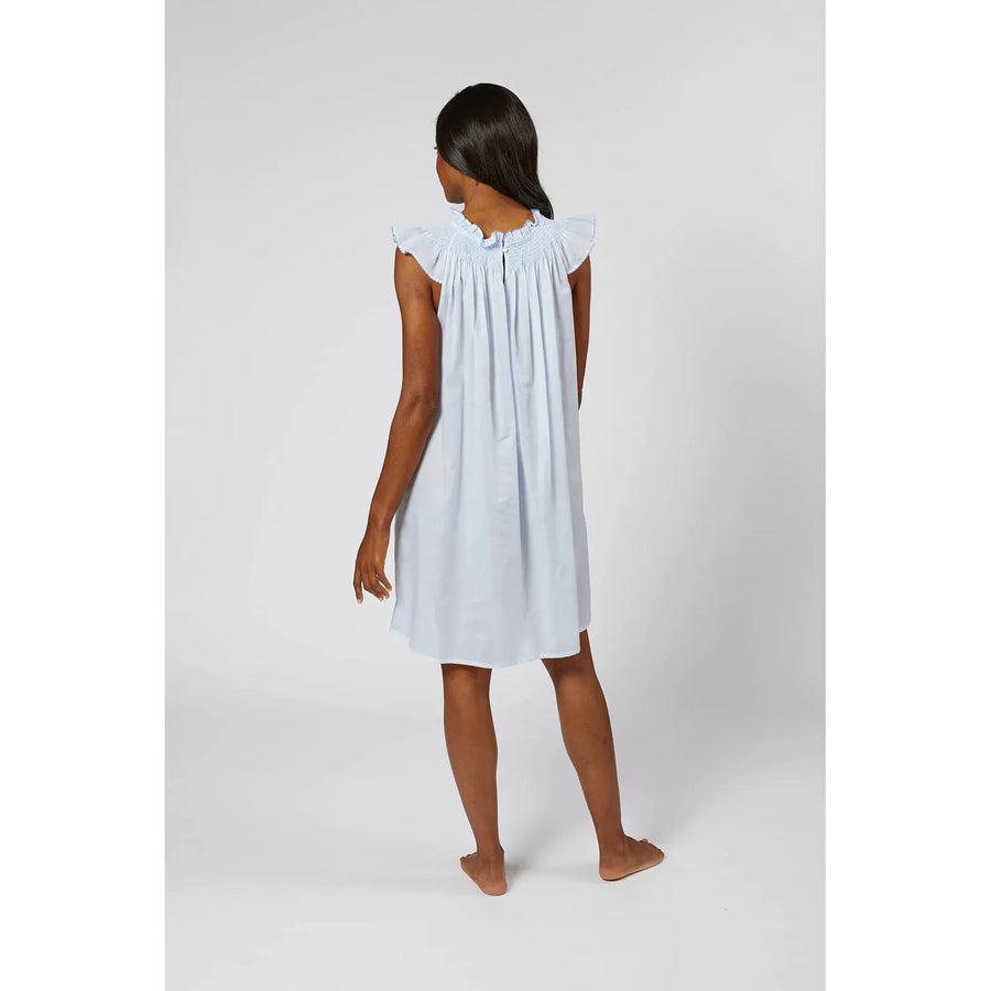 Lenora by Dina Yang Katy Cotton Nightgown - Blue