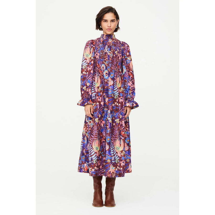 Marie Oliver Freddie Dress-Peacock Floral : Medium
