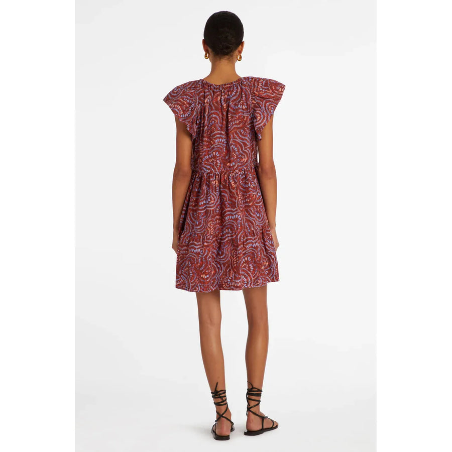Marie Oliver Kara Dress-Cranberry Burst : Small