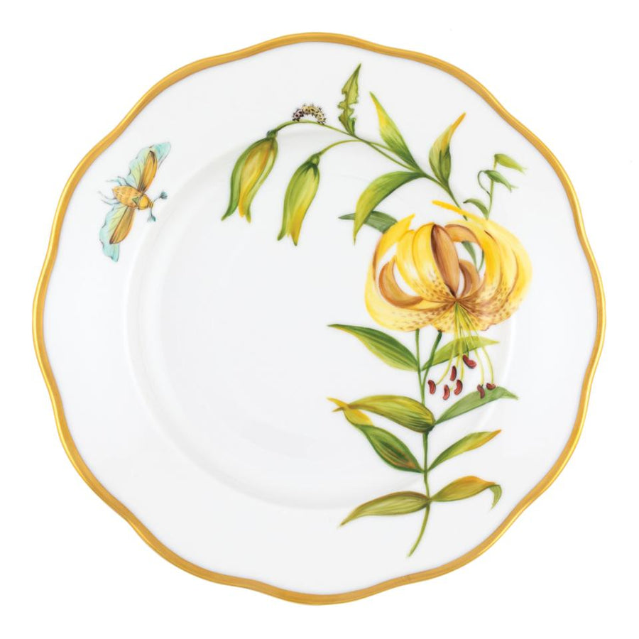 Cowden and Galvin Wedding Registry: Herend American Wildflower Salad Plate - Meadow Lily