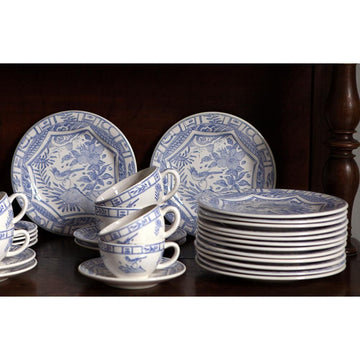 Massey and Anderson Wedding Registry: Gien Oiseau Blue and White Oval Platter