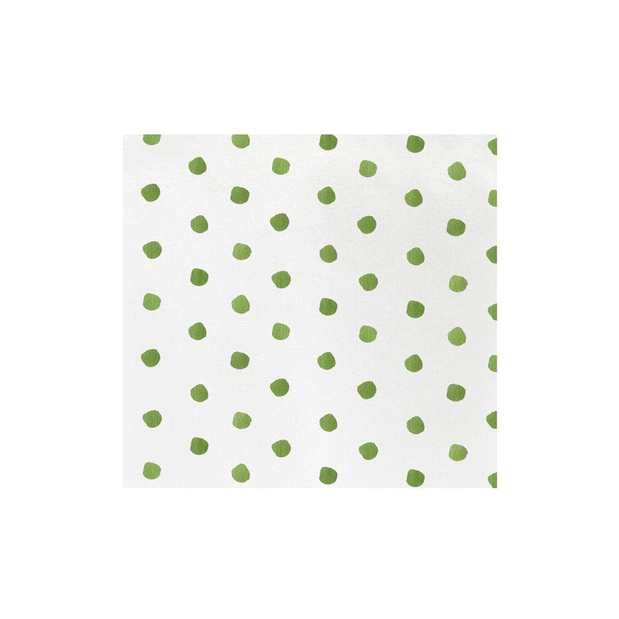 Vietri Papersoft Napkins-Dot Green : Dinner-Pack of 50