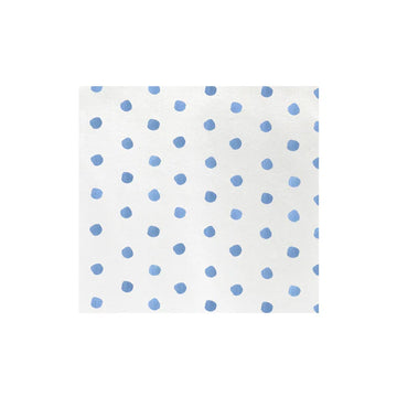 Vietri Papersoft Dot Light Blue Cocktail Napkins - Pack of 20