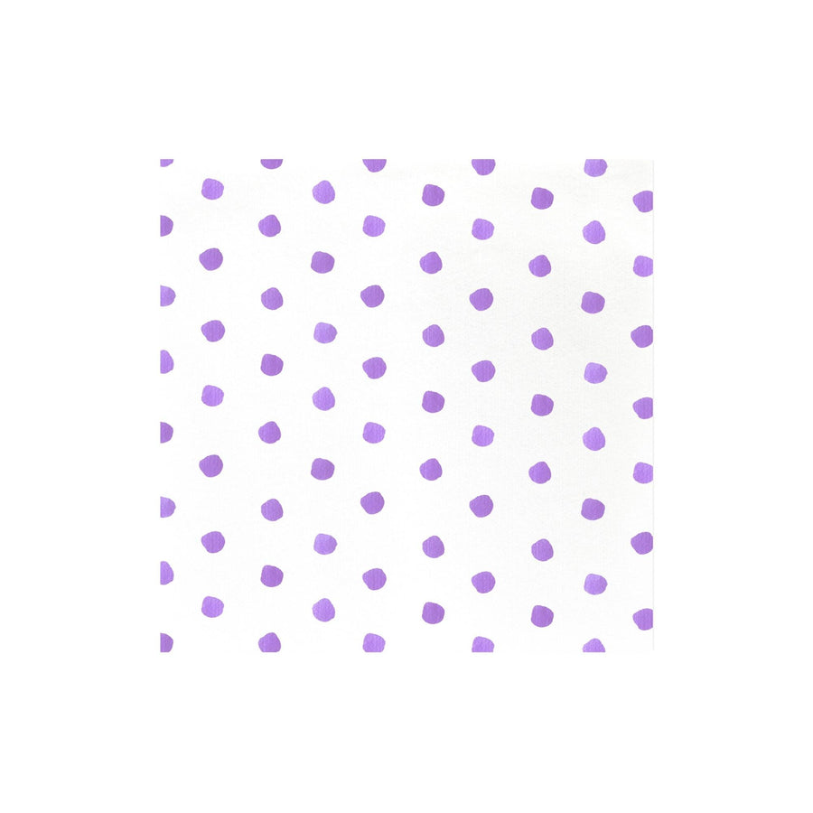 Vietri Papersoft Dot Purple Dinner Napkins - Pack of 20