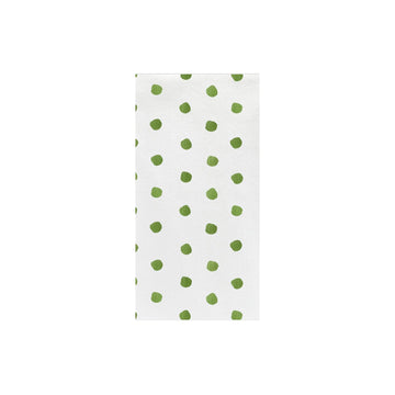 Vietri Papersoft Napkins- Dot Green : Guest - Pack of 20