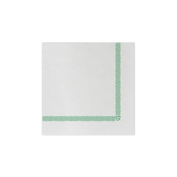 Vietri Papersoft Napkins - Fringe Green : Cocktail- Pack of 20