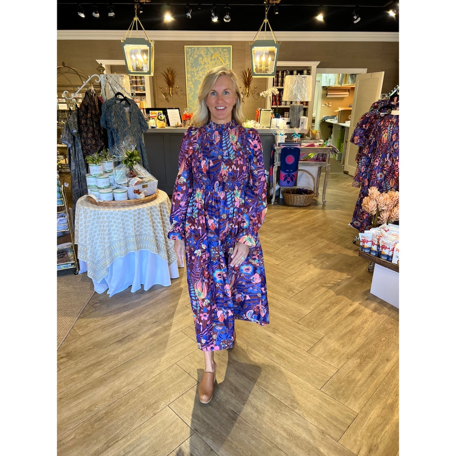 Marie Oliver Freddie Dress-Peacock Floral : Medium