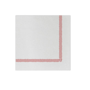 Vietri Papersoft Napkins-Fringe Red : Cocktail-Pack of 20